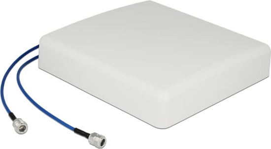 Picture of Delock LTE MIMO Antenna 2 x N jack 8 dBi directional with connection cable RG-402 37 cm outdoor beige