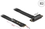Picture of Delock M.2 Key M to PCIe x4 NVMe Adapter angled with 20 cm cable