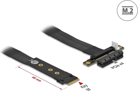 Picture of Delock M.2 Key M to PCIe x4 NVMe Adapter with 20 cm cable