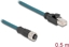 Изображение Delock M12 Adapter Cable A-coded 8 pin female to RJ45 male 50 cm