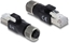 Attēls no Delock M12 Adapter D-coded 4 pin female to RJ45 plug black