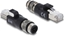 Attēls no Delock M12 Adapter D-coded 4 pin male to RJ45 plug black