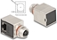Picture of Delock M12 Adapter X-coded 8 pin female to RJ45 jack Cat.6A STP shielded 90° angled