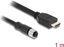 Picture of Delock M12 Cable A-coded 17 pin female to HDMI male 1 m black