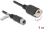 Изображение Delock M12 Cable A-coded 8 pin female to RJ45 jack for installation Cat.5e FTP 1 m black