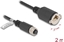 Picture of Delock M12 Cable A-coded 8 pin female to RJ45 jack for installation Cat.5e FTP 2 m black