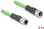Attēls no Delock M12 Cable D-coded 4 pin male to female PUR (TPU) 2 m