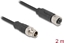 Picture of Delock M12 Cable X-coded 8 pin male to female PVC 2 m