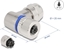 Picture of Delock M12 Connector A-coded 3 pin female for mounting with screw connection 90° angled metal