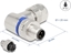 Изображение Delock M12 Connector A-coded 3 pin male for mounting with screw connection 90° angled metal