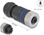 Attēls no Delock M12 Connector A-coded 4 pin female for mounting with screw connection