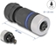 Picture of Delock M12 Connector A-coded 5 pin female for mounting with screw connection