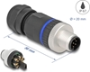 Picture of Delock M12 Connector A-coded 8 pin male for mounting with screw connection