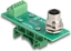 Attēls no Delock M12 Transfer Module Adapter A-coded 4 pin female to 5 pin terminal block for DIN rail