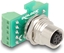 Picture of Delock M12 Transfer Module Adapter A-coded 8 pin female to 9 pin terminal block for installation