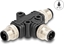 Attēls no Delock M12 T-Splitter A-coded 4 pin 1 x male to 2 x male parallel connection