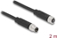 Picture of Delock M8 A-coded 3 pin Cable male to female PUR (TPU) 2 m