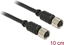 Изображение Delock M8 sensor / actuator extension cable 6 Pin Female to 6 Pin Female waterproof 10 cm