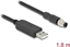 Picture of Delock M8 Serial Connection Cable with FTDI chipset, USB 2.0 Type-A male to M8 RS-232 male A-coded 3 pin 1.8 m black