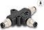 Attēls no Delock M8 T-Splitter A-coded 3 pin 1 x male to 2 x male parallel connection
