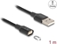 Attēls no Delock Magnetic USB Charging Cable black 1 m