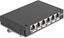 Изображение Delock Mini Desktop Patch Panel RJ45 jack 6 port Cat.6A shielded black - for mounting on a table, wall or DIN rail