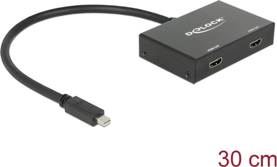 Picture of Delock Mini DisplayPort 1.2 Splitter 1 x mini DisplayPort in > 2 x HDMI out 4K