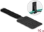 Picture of Delock Mini Hook-and-Loop Cable Holder L 90 mm x W 24 mm self-adhesive 10 pieces black