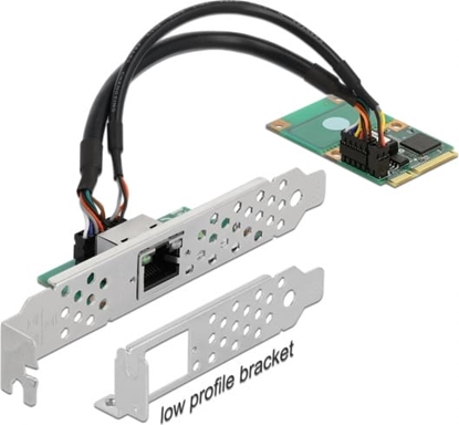 Picture of Delock Mini PCIe I/O PCIe full size 1 x RJ45 Gigabit LAN