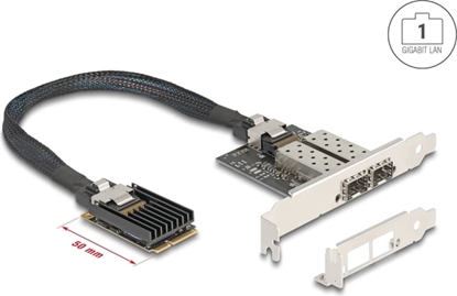 Picture of Delock Mini PCIe I/O PCIe full size 2 x SFP Gigabit LAN