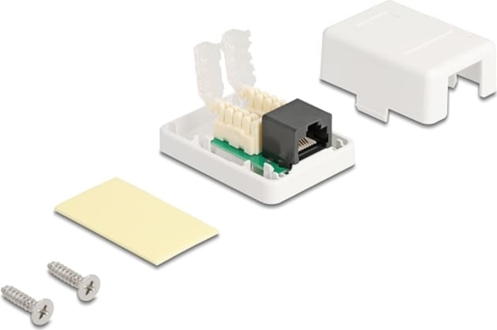 Picture of Delock Modular Wall Outlet 1 Port Cat.6 compact UTP