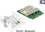 Attēls no Delock Module M.2 Key A+E male > WLAN 11ac/a/b/g/n + Bluetooth 4.0