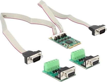 Picture of Delock Module MiniPCIe I/O PCIe full size 2 x Serial RS-422 / 485 with 600 W Surge