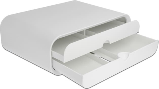 Picture of Delock Monitor Stand with two Drawers white