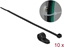 Picture of Delock Mounting Clamp 12,7 mm with Cable Tie L 300 x W 4.8 mm black set