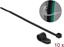 Picture of Delock Mounting Clamp 9.5 mm with Cable Tie L 200 x W 4.8 mm black