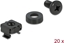 Picture of Delock Mounting Kit for Network Cabinet 20 pieces black