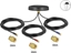 Picture of Delock Multiband LTE-MIMO UMTS GSM GNSS Antenna 3 x SMA plug omnidirectional roof mount black outdoor