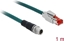 Изображение Delock Network cable M12 8 pin X-coded to RJ45 plug PVC 1 m