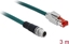 Picture of Delock Network cable M12 8 pin X-coded to RJ45 plug PVC 3 m