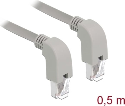 Picture of Delock Network cable RJ45 Cat.5e SF/UTP downwards / downwards angled 0.5 m