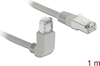 Picture of Delock Network cable RJ45 Cat.5e SF/UTP upwards angled / straight 1 m