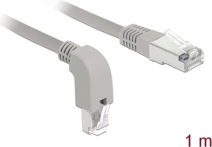 Picture of Delock Network cable RJ45 Cat.6 S/FTP downwards angled / straight 1 m