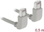 Picture of Delock Network cable RJ45 Cat.6A S/FTP upwards / upwards angled 0.5 m