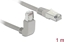 Attēls no Delock Network cable RJ45 Cat.6A S/FTP upwards angled / straight 1 m