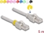 Attēls no Delock Network cable RJ45 Cat.6A S/FTP with colored clips 5 m