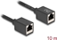 Picture of Delock Network Extension Cable Coupler RJ45 jack to RJ45 jack Cat.6A S/FTP 10 m black