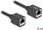 Attēls no Delock Network Extension Cable Coupler RJ45 jack to RJ45 jack Cat.6A S/FTP 5 m black