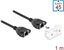 Изображение Delock Network Extension Cable for Easy 45 Module S/FTP RJ45 jack to RJ45 jack Cat.6A 1 m black