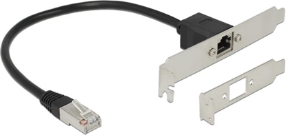 Picture of Delock Network Extension Cable RJ45 Cat.5e 30 cm with Standard and Low Profile Slot Bracket
